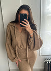 Kira Teddy Super Soft Knit Set - Caramel