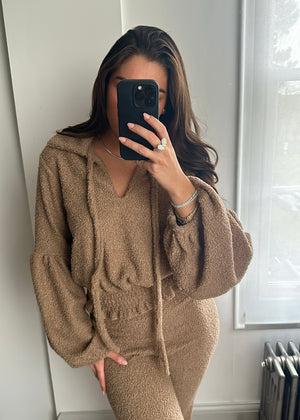 Kira Teddy Super Soft Knit Set - Caramel