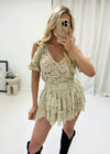 Maya Lace Skirt Set - Beige