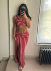 Lia Red Zigzag Co-Ord Set