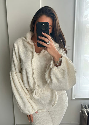 Kira Teddy Super Soft Knit Set - Cream