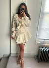 Dalia Cream Ruffle Co-ord Set
