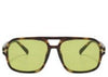 Dallas Leopard Green Tint Sunglasses