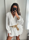 Luna Broderie Co-Ord Set - White