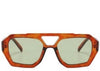 Brooklyn Brown Green Tint Sunglasses