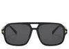 Dallas Leopard All Black Sunglasses