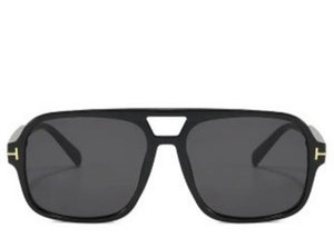 Dallas Leopard All Black Sunglasses