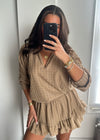 Luna Broderie Co-Ord Set - Mocha