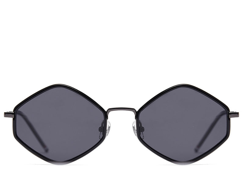 Monaco Round Black Sunglasses