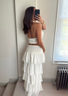 Rita Halter Skirt Set - White