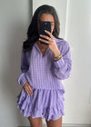 Luna Broderie Co-Ord Set - Lilac