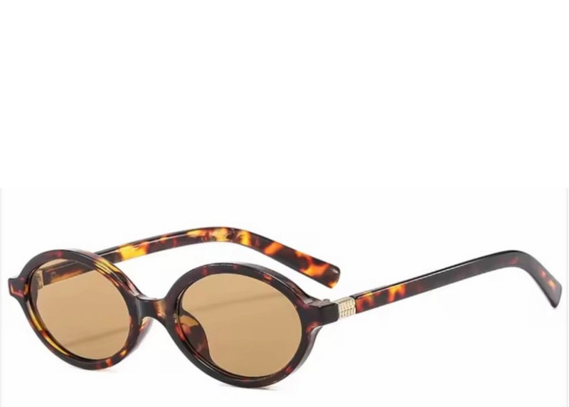 Valencia Oval Brown Tint Sunglasses