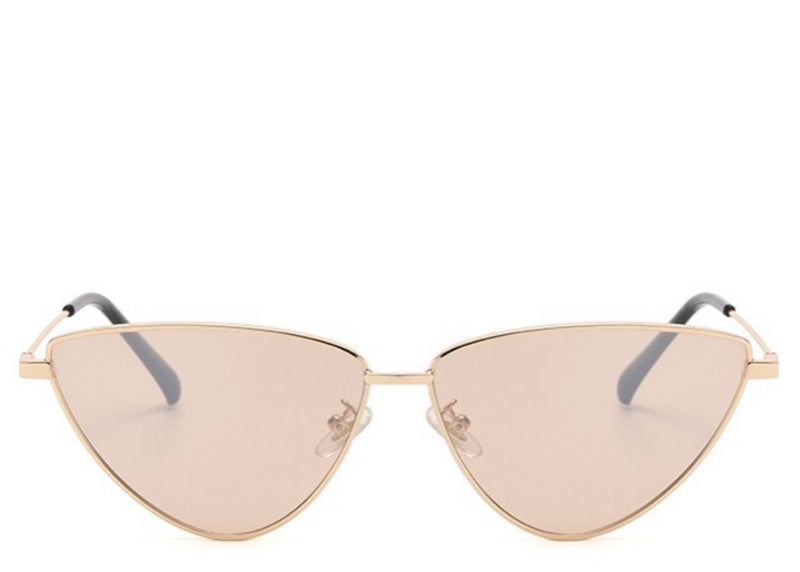 Cannes Gold Tint Cat Eye Sunglasses