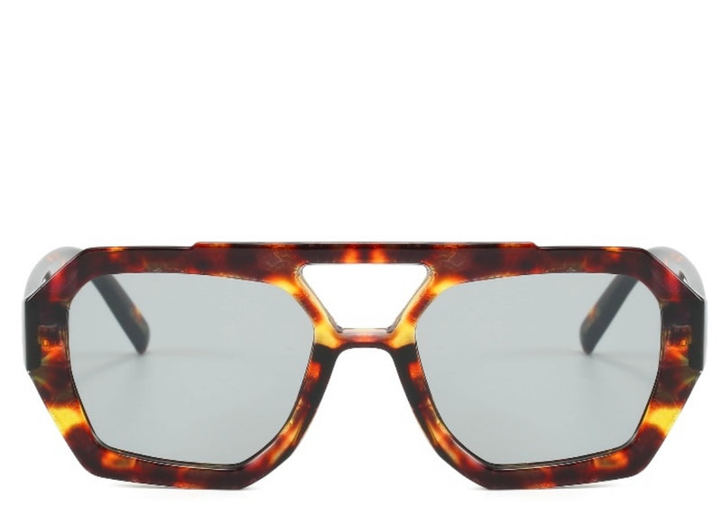 Brooklyn Leopard Smoke Sunglasses
