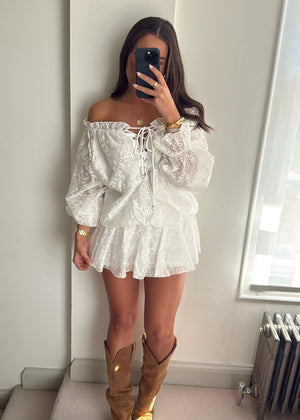 Mila Broderie Anglaise Playsuit
