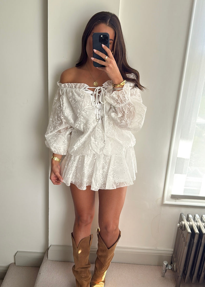 Mila Broderie Anglaise Playsuit