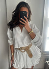 Luna Broderie Co-Ord Set - White