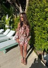 Arabella Brown Ruffle Playsuit
