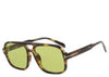 Dallas Leopard Green Tint Sunglasses