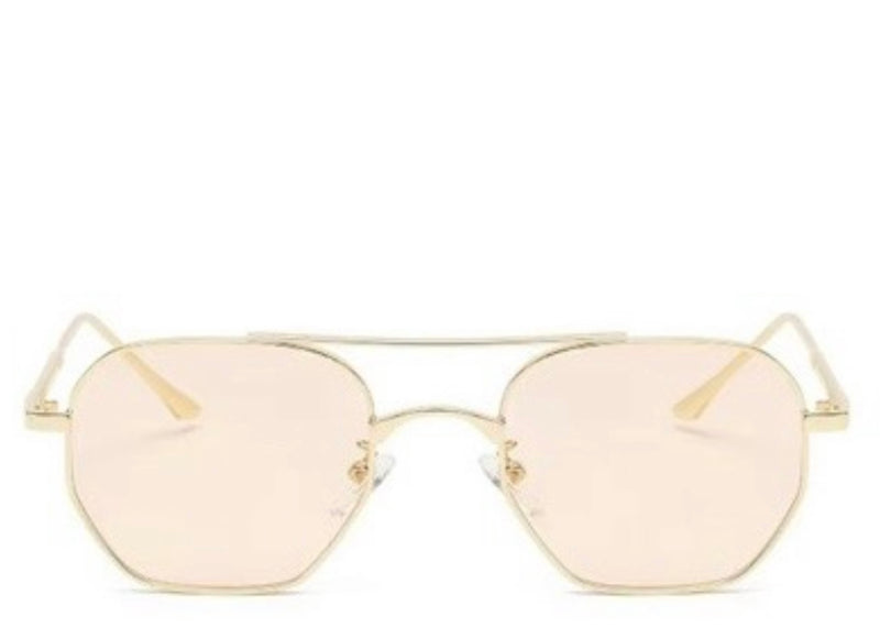 Kyoto Peach Square Sunglasses