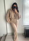 Kira Teddy Super Soft Knit Set - Beige