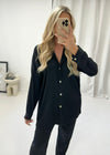 Amie Cheesecloth Trouser Set - Black