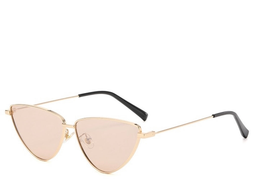 Cannes Gold Tint Cat Eye Sunglasses