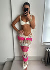 Mia Crochet Beach Skirt - Pink