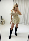 Maya Lace Skirt Set - Beige