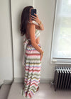 Bianca Zigzag Skirt Set - Khaki