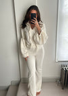 Kira Teddy Super Soft Knit Set - Cream