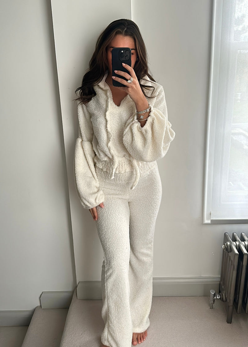Kira Teddy Super Soft Knit Set - Cream