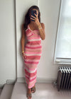 Leila Pink One Shoulder Dress