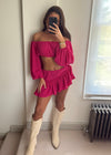 Ula Hot Pink Skirt Set