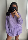 Luna Broderie Co-Ord Set - Lilac