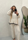 Chiara Knit Jumper & Trouser Set - Beige