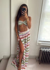 Bianca Zigzag Skirt Set - Khaki