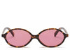 Valencia Oval Pink Tint Sunglasses