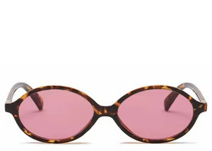 Valencia Oval Pink Tint Sunglasses