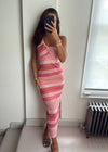 Leila Pink One Shoulder Dress