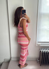Leila Pink One Shoulder Dress