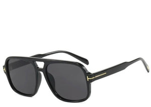 Dallas Leopard All Black Sunglasses