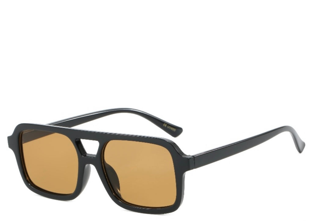 Boston Square Brown Tint Sunglasses