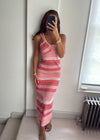 Leila Pink One Shoulder Dress