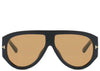 Moscow Brown Oversized Sunglasses