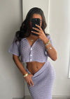 Lila Crochet Skirt Set - Lilac