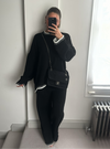 Chiara Knit Jumper & Trouser Set - Black
