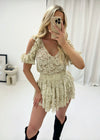 Maya Lace Skirt Set - Beige