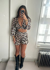 Carmella Leopard Shorts Set