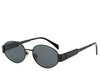 Limited Edition: Milan All Black Oval Sunglasses